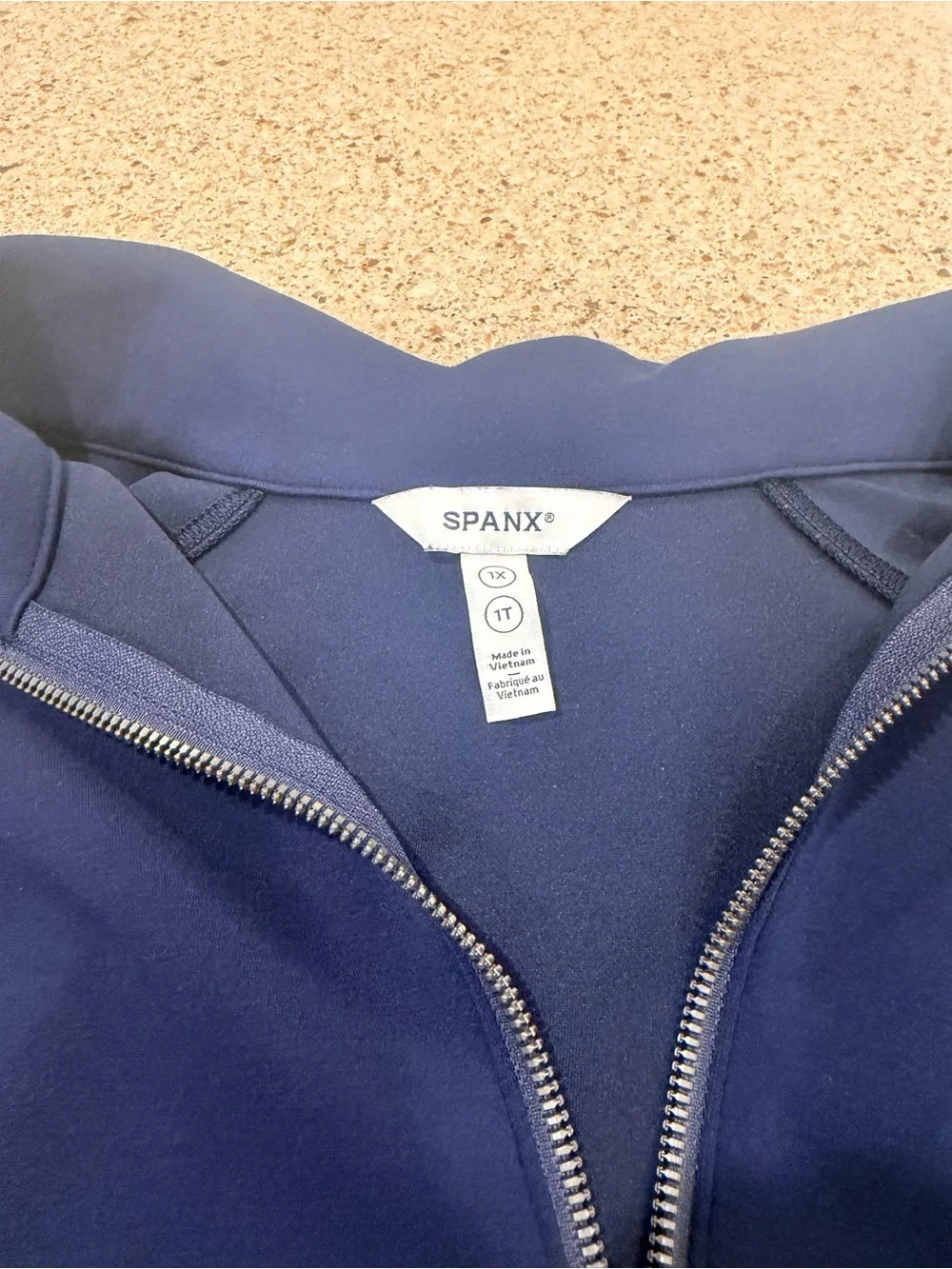 SPANX Navy Zip Hoodie & Joggers Set - Deep Navy